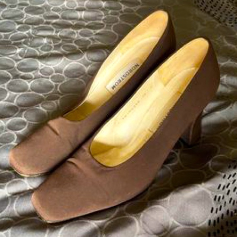 Nordstrom Brown Block Heels Size 10